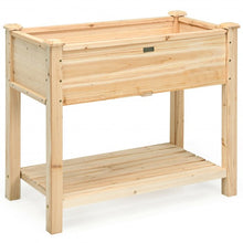 Load image into Gallery viewer, Raised Garden Elevated Wood Planter Box Stand
