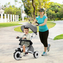 Load image into Gallery viewer, 4-in-1 Kids Baby Stroller Tricycle Detachable Learning Toy Bike-Gray
