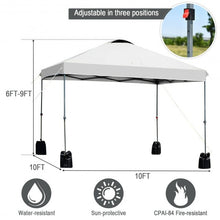 Load image into Gallery viewer, 10&#39;x10&#39; Outdoor Commercial Pop up Canopy Tent-White
