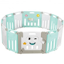 Load image into Gallery viewer, 14-Panel Foldable Baby Playpen Kids Activity Centre-Green
