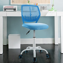 Load image into Gallery viewer, Adjustable Office Task Desk Armless Chair-Blue
