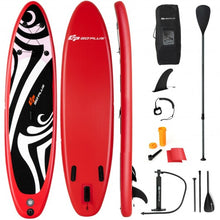 Load image into Gallery viewer, 11&#39; Inflatable Surfboard SUP with Adjustable Paddle Fin
