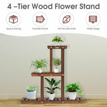 Load image into Gallery viewer, Wood Plant Stand 3-Tier Plant Pot Holder
