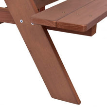 Load image into Gallery viewer, Outdoor 4-Seat Kid&#39;s Picnic Table Bench with Umbrella
