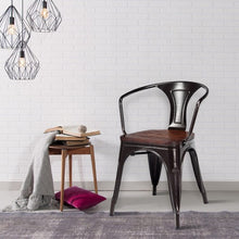 Load image into Gallery viewer, Set of 4 Tolix Style Stackable Bistro Metal Furniture-Copper
