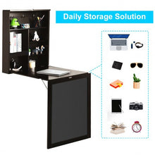 Load image into Gallery viewer, Convertible Wall Mounted Table with A Chalkboard-Coffee
