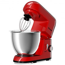 Load image into Gallery viewer, 4.3 Qt 550 W Tilt-Head Stainless Steel Bowl Electric Food Stand Mixer-Red
