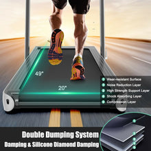 Load image into Gallery viewer, 4.75HP 2 In 1 Folding Treadmill with Remote APP Control-White
