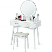 Load image into Gallery viewer, Vanity Dressing Table Set with 3 Lighting Modes
