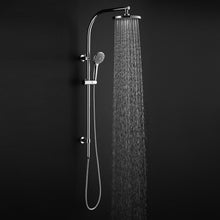 Load image into Gallery viewer, Chrome Brass Rainfall Shower Panel Wall Mounted Combo Set System
