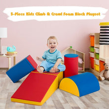 Load image into Gallery viewer, 5-Piece Set Climb Activity Play Safe Foam Blocks-Red
