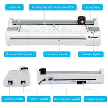 Load image into Gallery viewer, 13&quot; Hot and Cold Paper Trimmer with Corner Rounder and 25 Pouches-White
