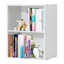 Load image into Gallery viewer, 2 Tier Open Night Stand End Table Sofa Side Storage Furniture-White

