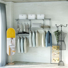 Load image into Gallery viewer, Custom Closet Organizer Kit 3 to 5 ft Wall-Mounted Closet System with Hang Rod
