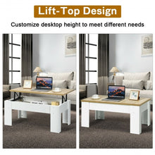 Load image into Gallery viewer, Lift Top Coffee Pop-UP Cocktail Table-White
