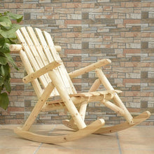 Load image into Gallery viewer, Wood Single Porch Rocker Lounge Patio Rocking Chair
