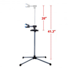 Load image into Gallery viewer, Bike Repair Stand Adjustable 39&quot; To 60&quot; w/Telescopic Arm Cycle Bicycle Rack Blue

