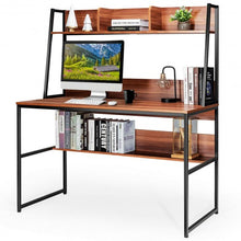 Load image into Gallery viewer, 47&quot; Computer Desk Writing Study Table Workstation-Coffee

