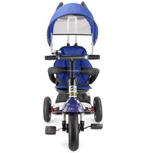 Load image into Gallery viewer, 6-In-1 Kids Baby Stroller Tricycle Detachable Learning Toy Bike-Blue
