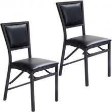 Load image into Gallery viewer, Set of 2 Metal Folding Chair Dining Chairs
