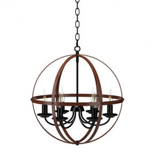 Load image into Gallery viewer, 6-Light Orb Chandelier Rustic Vintage Ceiling Lamp
