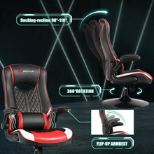 Load image into Gallery viewer, 360 Degree Swivel Rocking Racing Style Gaming Chair-Red

