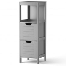 Load image into Gallery viewer, Bathroom Wooden Floor Cabinet Multifunction Storage Rack Stand Organizer-Gray
