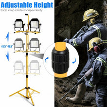 Load image into Gallery viewer, 200 W 20 000 lm LED Dual-Head Work Light with Stand
