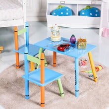 Load image into Gallery viewer, 3 pcs Playroom Crayon Kids Table &amp; Chairs Set
