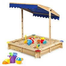 Load image into Gallery viewer, Kids Outdoor Playset Wooden Sandbox

