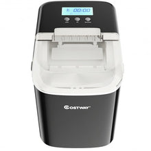 Load image into Gallery viewer, 26 lbs Countertop LCD Display Ice Maker with Ice Scoop-Black
