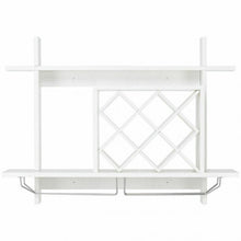 Load image into Gallery viewer, Wall Mount Wine Rack w/ Glass Holder &amp; Storage Shelf
