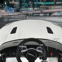 Load image into Gallery viewer, 12V Jaguar F-Type SVR Licensed Kids Ride On Car-White
