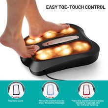 Load image into Gallery viewer, Shiatsu Heated Electric Kneading Foot and Back Massager-Black
