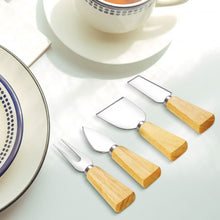 Load image into Gallery viewer, 5 pcs Wood Cheese Board Knife Set
