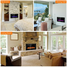Load image into Gallery viewer, 36&quot; Recessed Ultra Thin Wall Mounted Electric Fireplace
