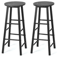 Load image into Gallery viewer, Set of 2 Pub Bistro  Dining Height Bar Stool-Black

