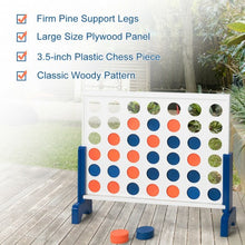 Load image into Gallery viewer, Wooden 4 in a Row Game Toy For Adults Kids with Carrying bag-White
