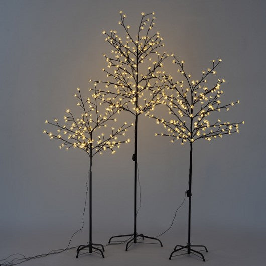 Christmas Xmas Cherry Blossom LED Tree Light Floor Lamp Holiday Decor Warm White-S