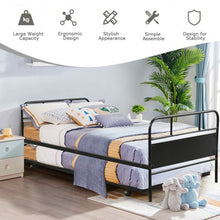 Load image into Gallery viewer, Twin Daybed and Trundle Frame Set Trundle Day Bed
