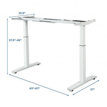 Load image into Gallery viewer, Adjustable Electric Stand with Controller-White
