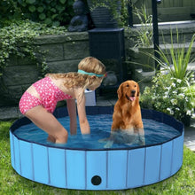 Load image into Gallery viewer, 55&quot; Foldable Dog Pet Pool-Blue
