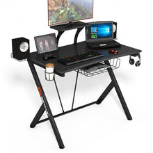 Load image into Gallery viewer, Multifunctional K-Shaped Gamer Desk with Display Support Plate
