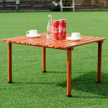 Load image into Gallery viewer, Folding Camping Outdoor Indoor Picnic Wood Roll up Table
