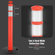 Load image into Gallery viewer, 6 Pack 45&quot; Orange Traffic Delineator Post Cone
