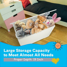 Load image into Gallery viewer, Wooden Toy Box Kids Storage Chest Bench -White
