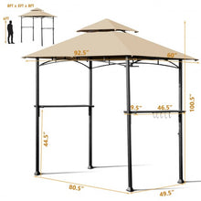 Load image into Gallery viewer, 8�x 5�Outdoor Patio Barbecue Grill Gazebo
