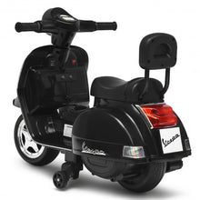 Load image into Gallery viewer, 6V Kids Ride On Vespa Scooter Motorcycle for Toddler-Black
