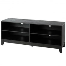 Load image into Gallery viewer, 58&quot; Modern Entertainment Media Center Wood TV Stand-Black
