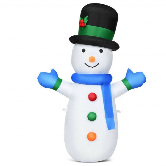 4 ft Inflatable Christmas Snowman w/LED Lights Blow Up Outdoor Yard Decoration